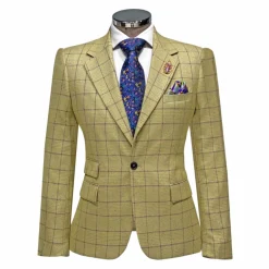 New Edition Fashion Andrew II Vested Plaid Suit><noscript><img width=