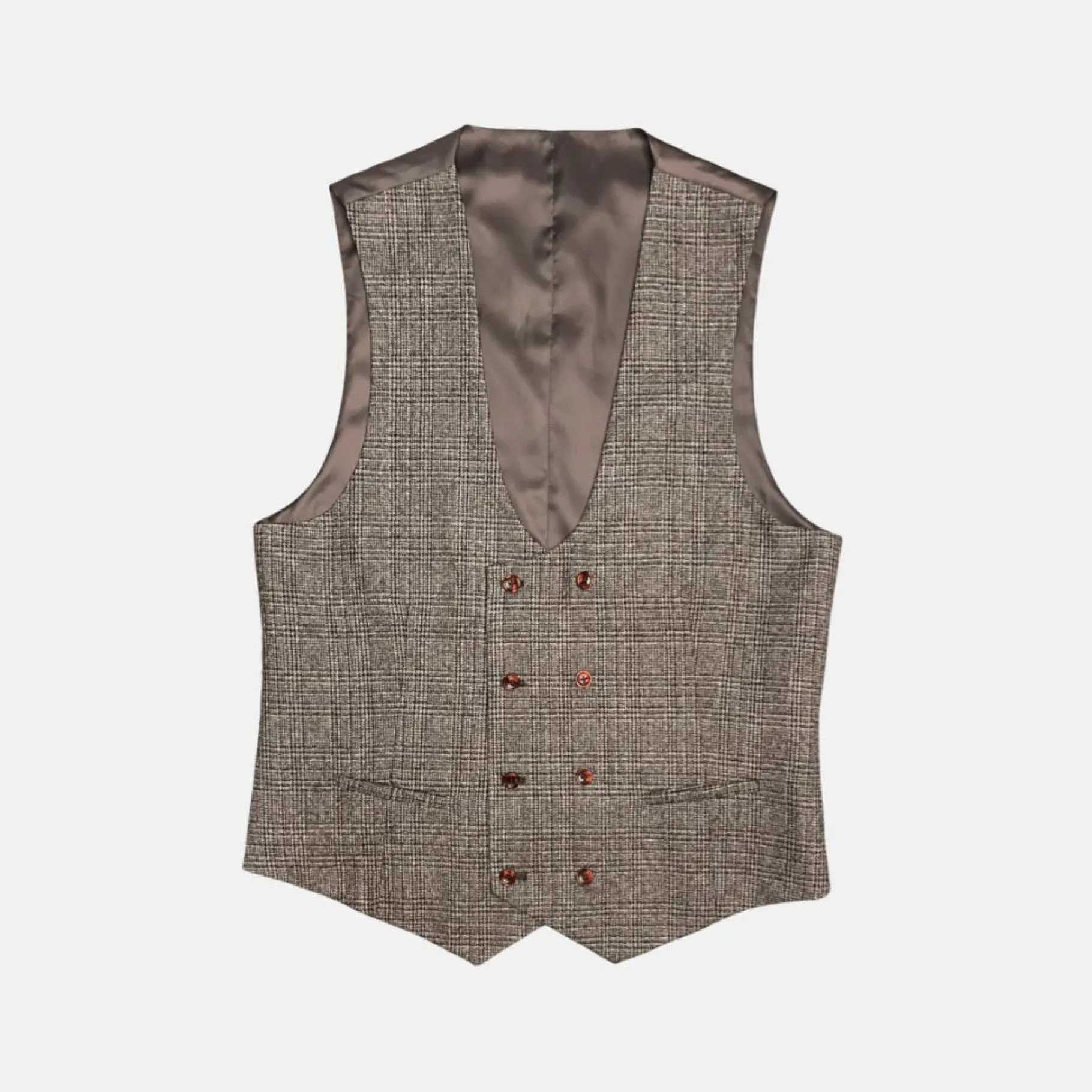 New Edition Fashion Andrew II Vested Tweed Plaid Suit> Suits