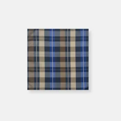 New Edition Fashion Bach Plaid Pocket Square> Pocket Squares