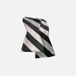 New Edition Fashion Brevard Wide Striped Self Tie Bow> Ties