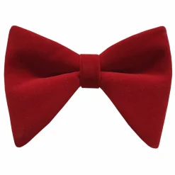 New Edition Fashion Bryant Long Velvet Bow Tie> Bow Ties