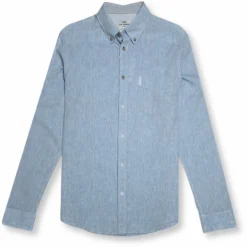 New Edition Fashion Burlie Long Sleeve Linen Shirt> Button Downs