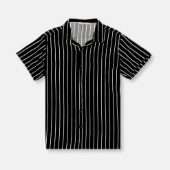 New Edition Fashion Callaway Resort Striped Revere Collar Shirt> Button Downs