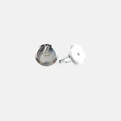 New Edition Fashion Castor Round Crystal Cuff Links> Cufflinks