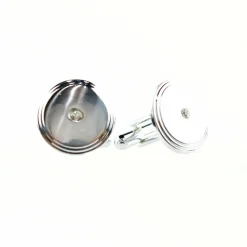 New Edition Fashion Castor Round Crystal Cuff Links> Cufflinks