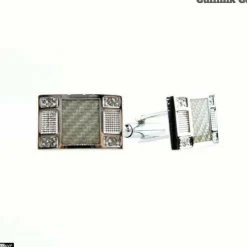New Edition Fashion Chipper Rectangle Crystal Cuff Links><noscript><img width=