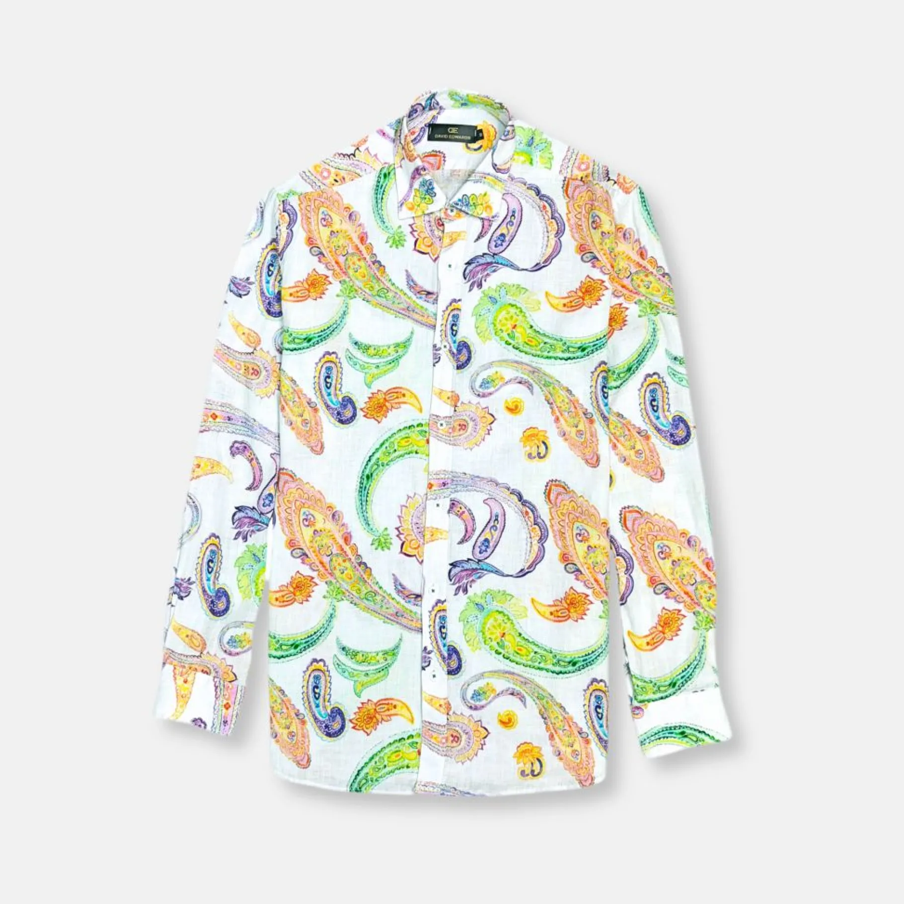 New Edition Fashion Daffron Roll Tab Linen Shirt> Button Downs