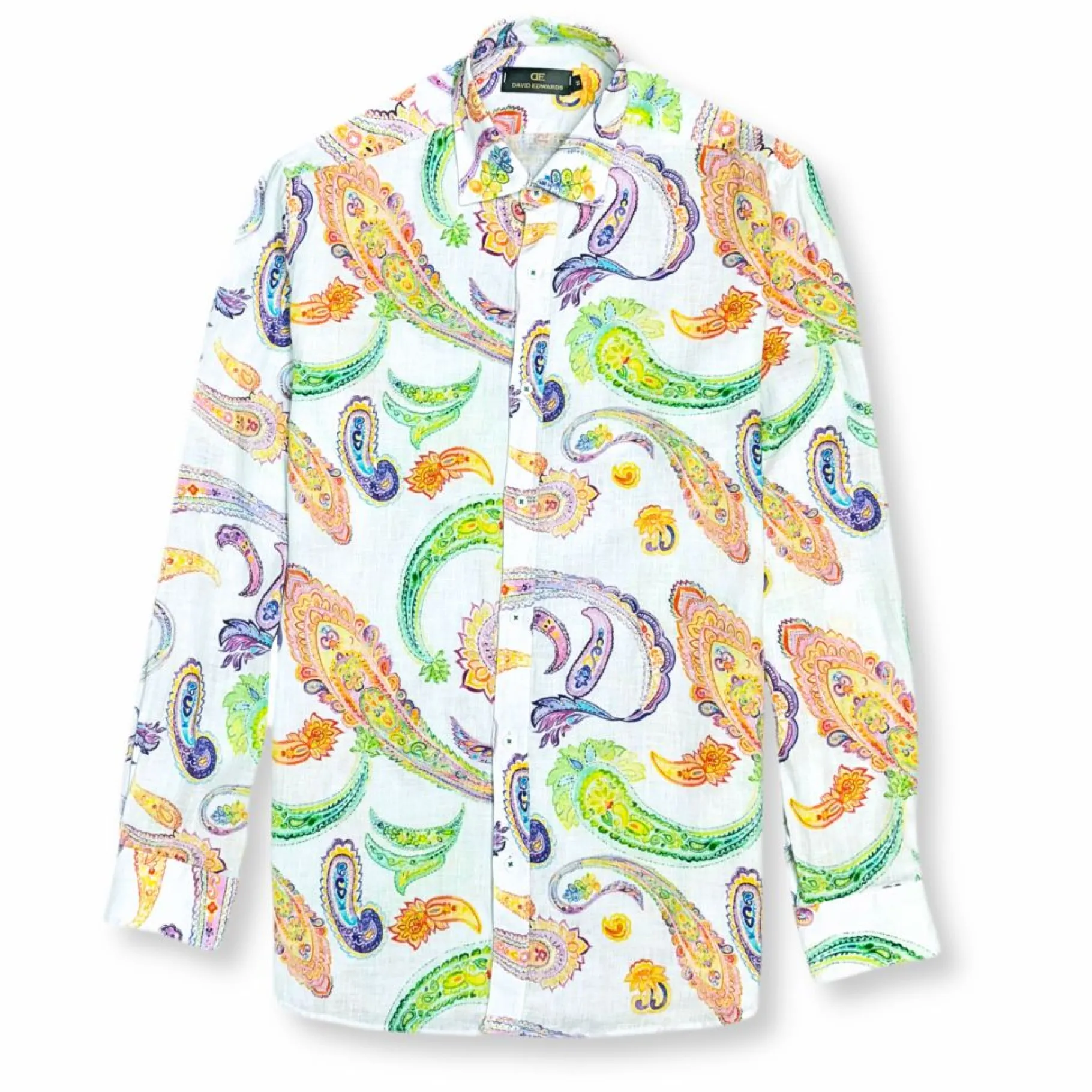 New Edition Fashion Daffron Roll Tab Linen Shirt> Button Downs