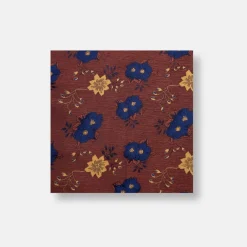 New Edition Fashion Daks Floral Pocket Square> Pocket Squares