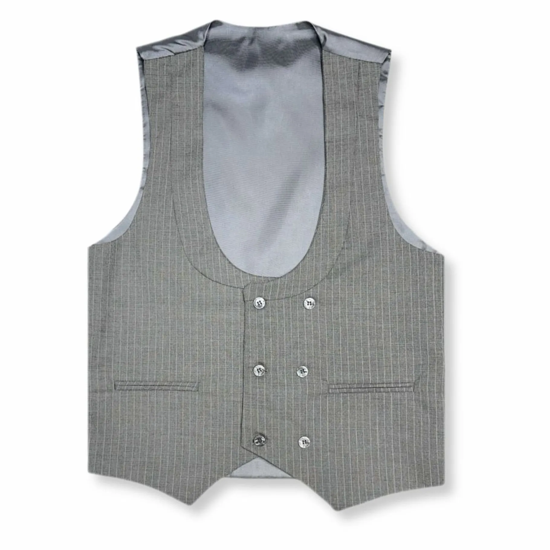 New Edition Fashion D’Ambrosi Striped Vested Suit> Suits