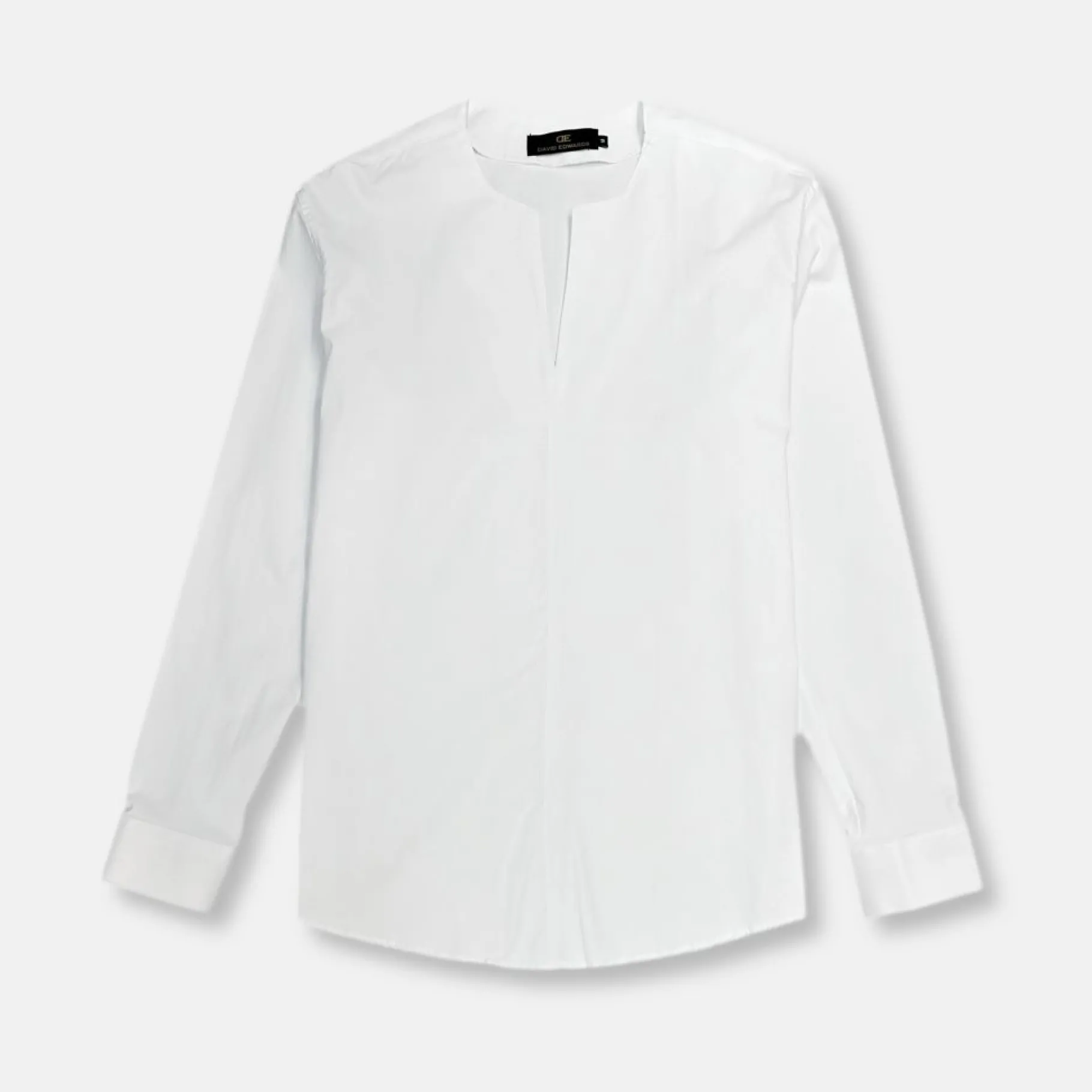 New Edition Fashion Danton Slit Collarless Shirt> Dress Shirts