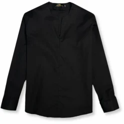 New Edition Fashion Danton Slit Collarless Shirt> Dress Shirts