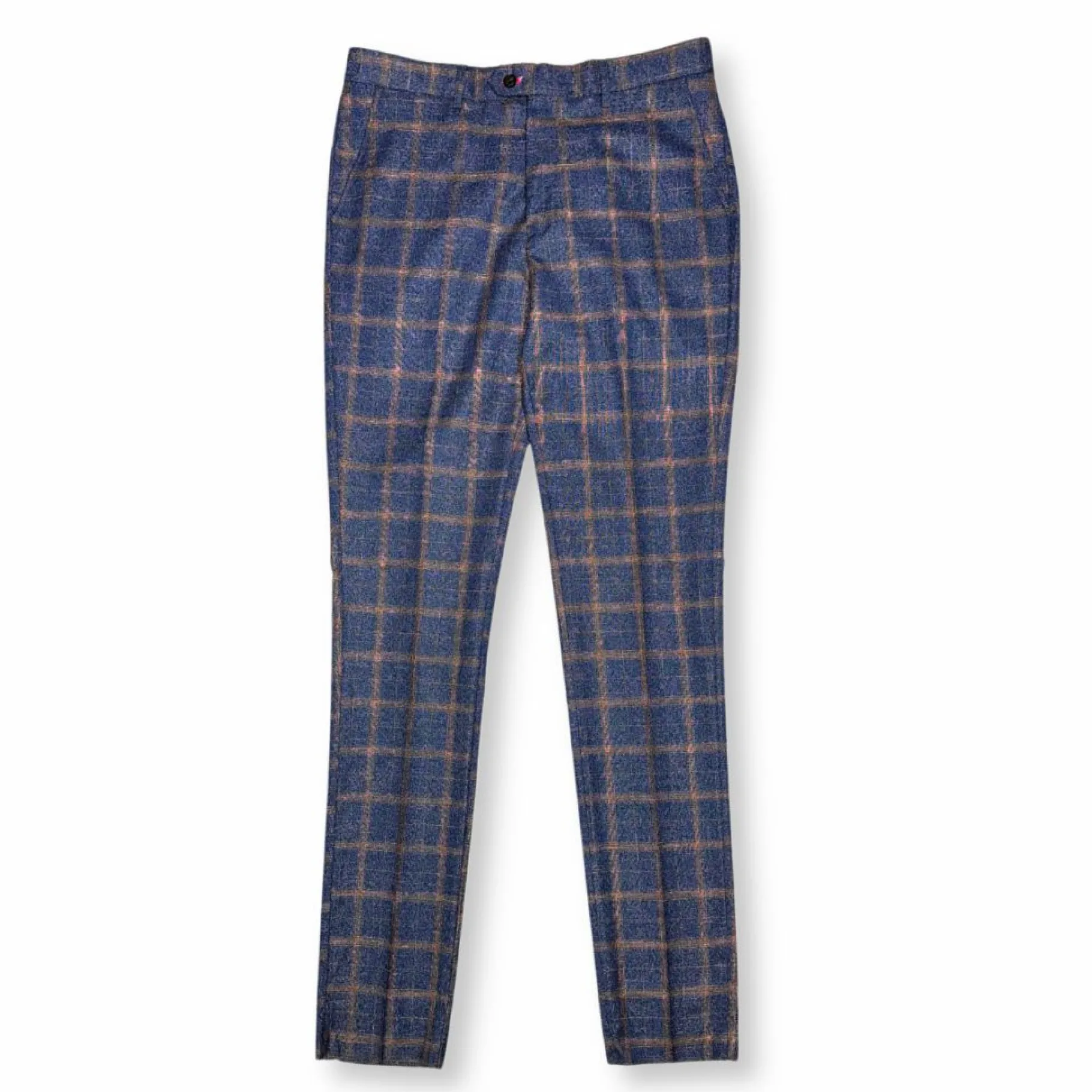New Edition Fashion Darner Plaid Double Breasted Suit> Suits