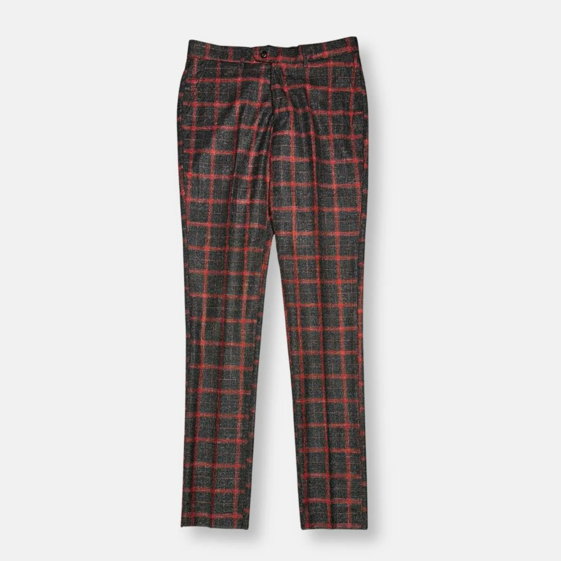 New Edition Fashion Darner Plaid Double Breasted Suit> Suits