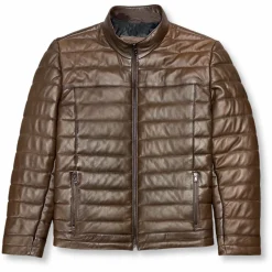 New Edition Fashion Darren Leather Puffer Jacket> Coats & Outerwear