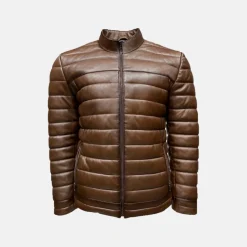 New Edition Fashion Darren Leather Puffer Jacket><noscript><img width=