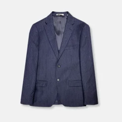 New Edition Fashion Daspin Pinstriped Wool Suit> Suits