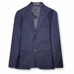 New Edition Fashion Daspin Pinstriped Wool Suit><noscript><img width=