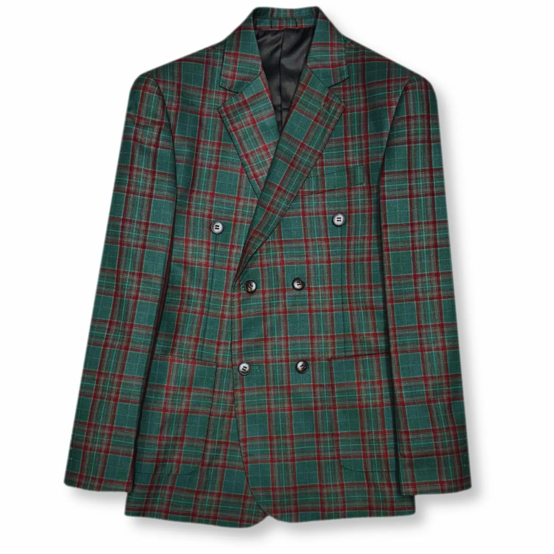 New Edition Fashion Davio Plaid Double Breasted Suit> Suits
