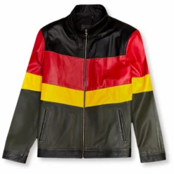 New Edition Fashion Daxton Patchwork Leather Biker Jacket> Coats & Outerwear