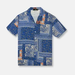 New Edition Fashion Daywalt Bandana Revere Collar Shirt> Button Downs