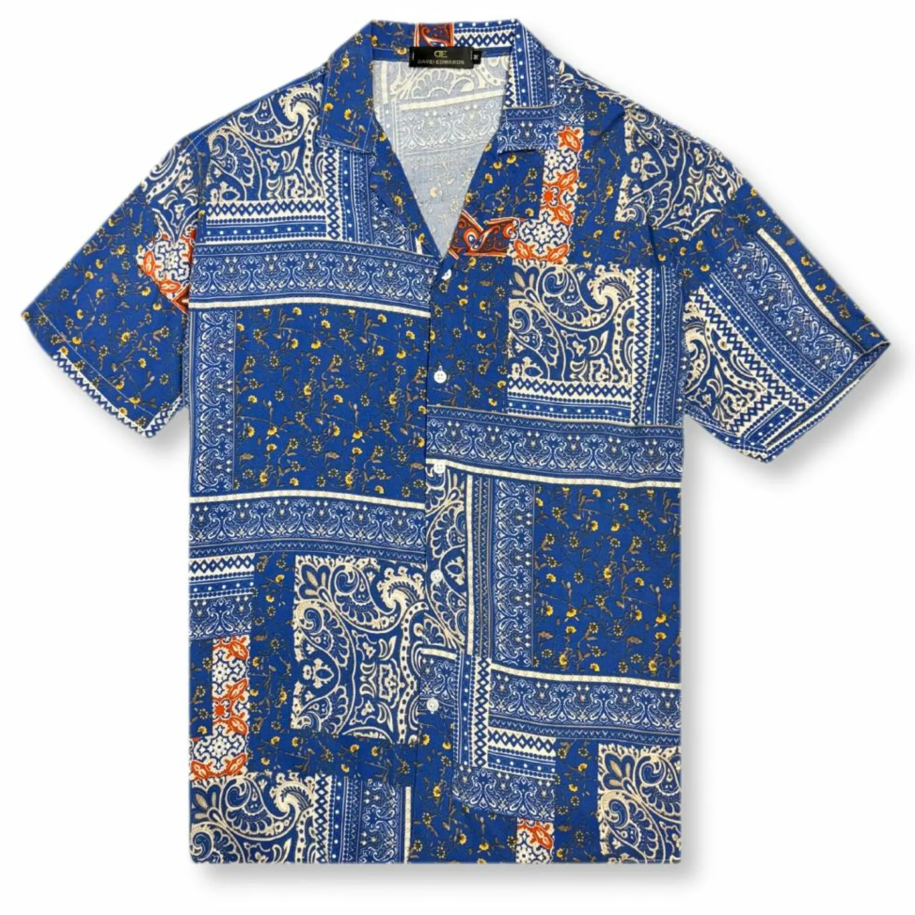 New Edition Fashion Daywalt Bandana Revere Collar Shirt> Button Downs