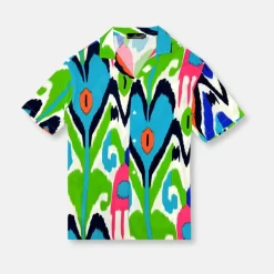 New Edition Fashion Daze Tropical Resort Revere Collar Shirt> Button Downs