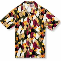 New Edition Fashion Deason Leafy Revere Collar Shirt> Button Downs