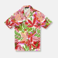 New Edition Fashion Debois Tropical Resort Revere Collar Shirt> Button Downs