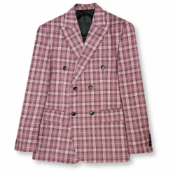 New Edition Fashion Decato Plaid Double Breasted Suit><noscript><img width=
