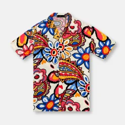 New Edition Fashion Deckard Tropical Resort Revere Collar Shirt> Button Downs