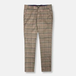 New Edition Fashion Delmar Slim Fit Plaid Pants> Pants