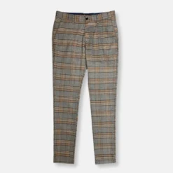 New Edition Fashion Delmar Slim Fit Plaid Pants> Dress Pants