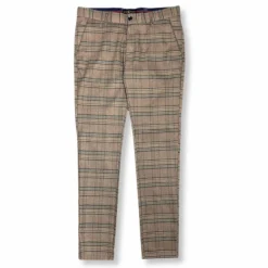 New Edition Fashion Delmar Slim Fit Plaid Pants> Dress Pants