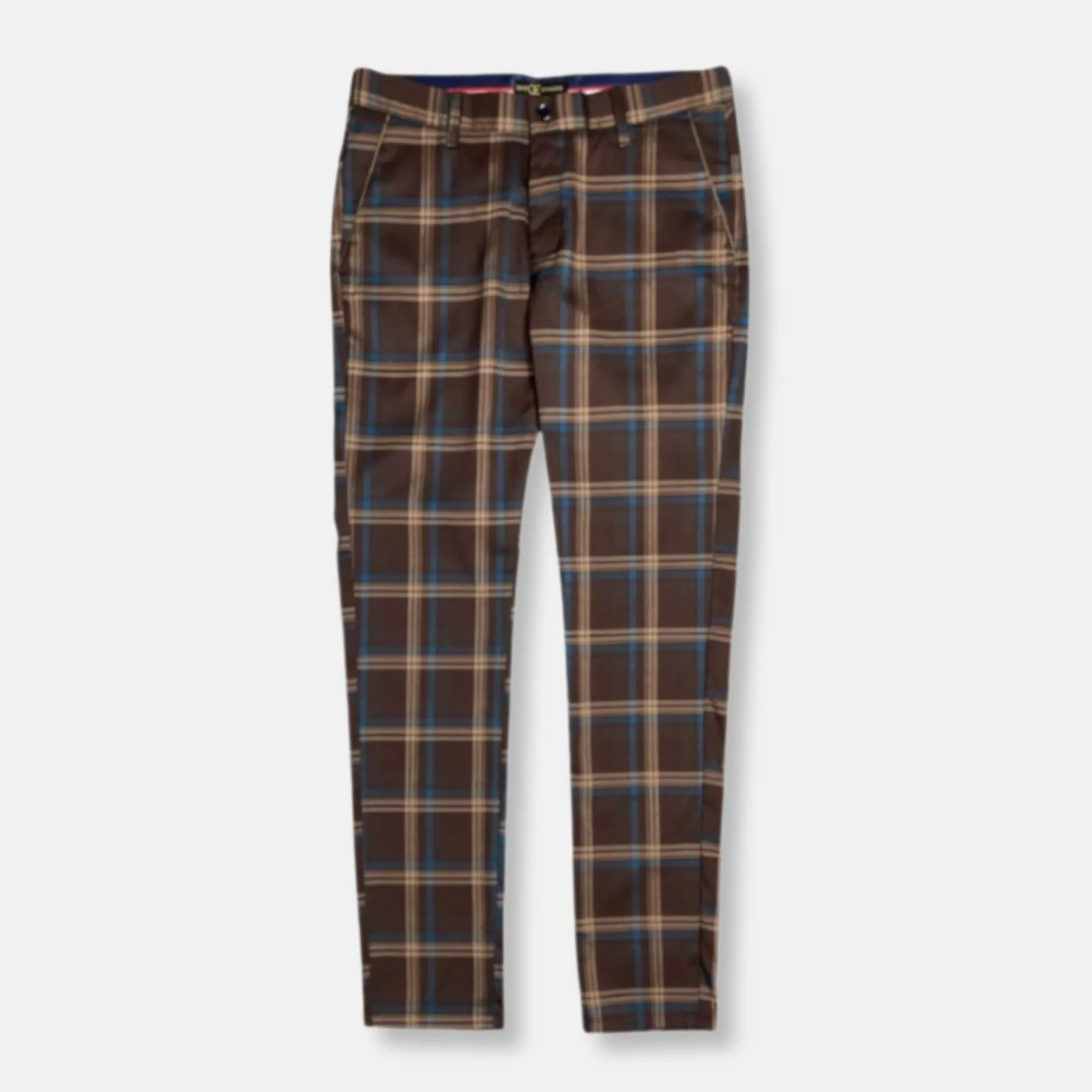 New Edition Fashion Dempsey Slim Fit Plaid Pants> Pants