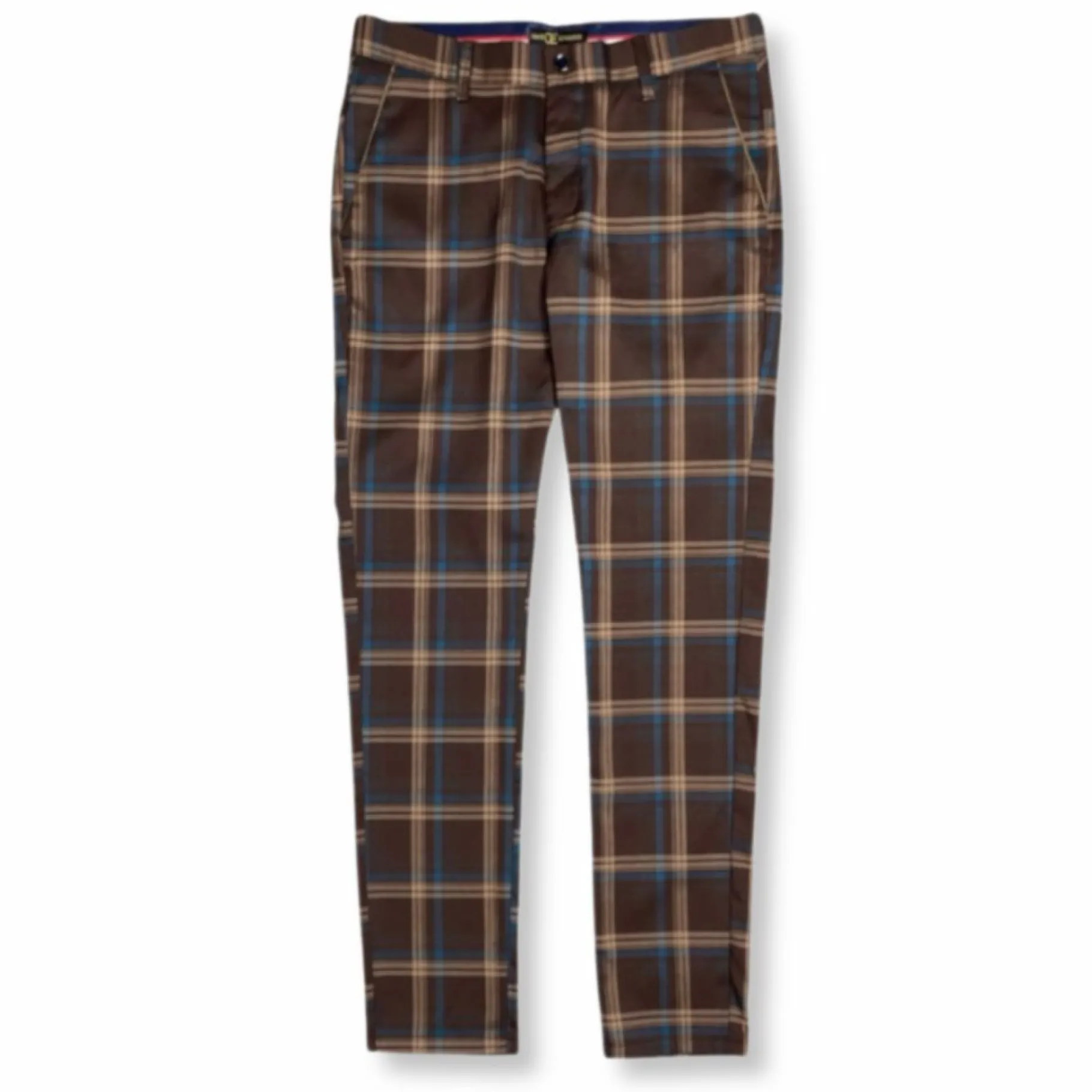 New Edition Fashion Dempsey Slim Fit Plaid Pants> Pants