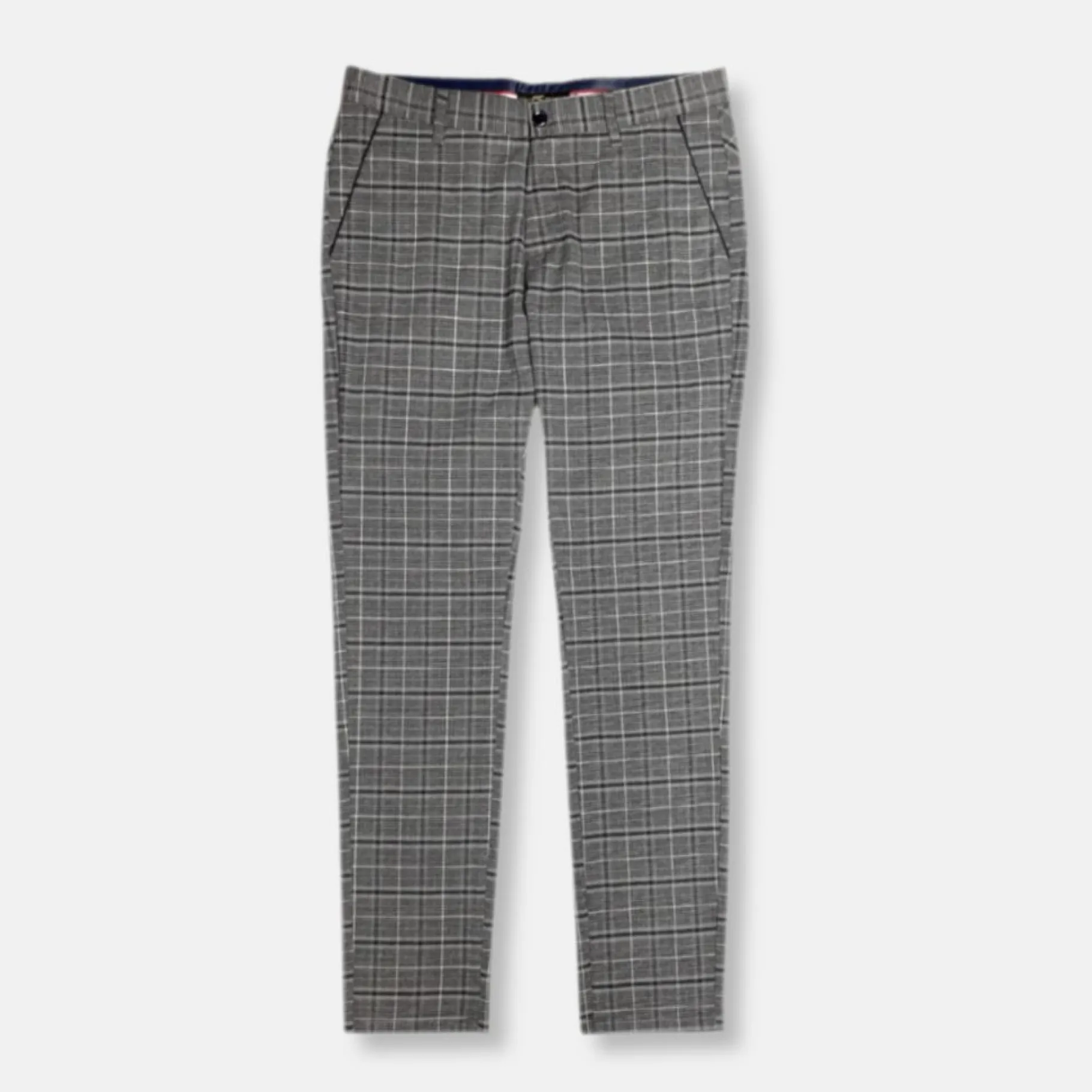 New Edition Fashion Denning Slim Fit Plaid Pants> Dress Pants