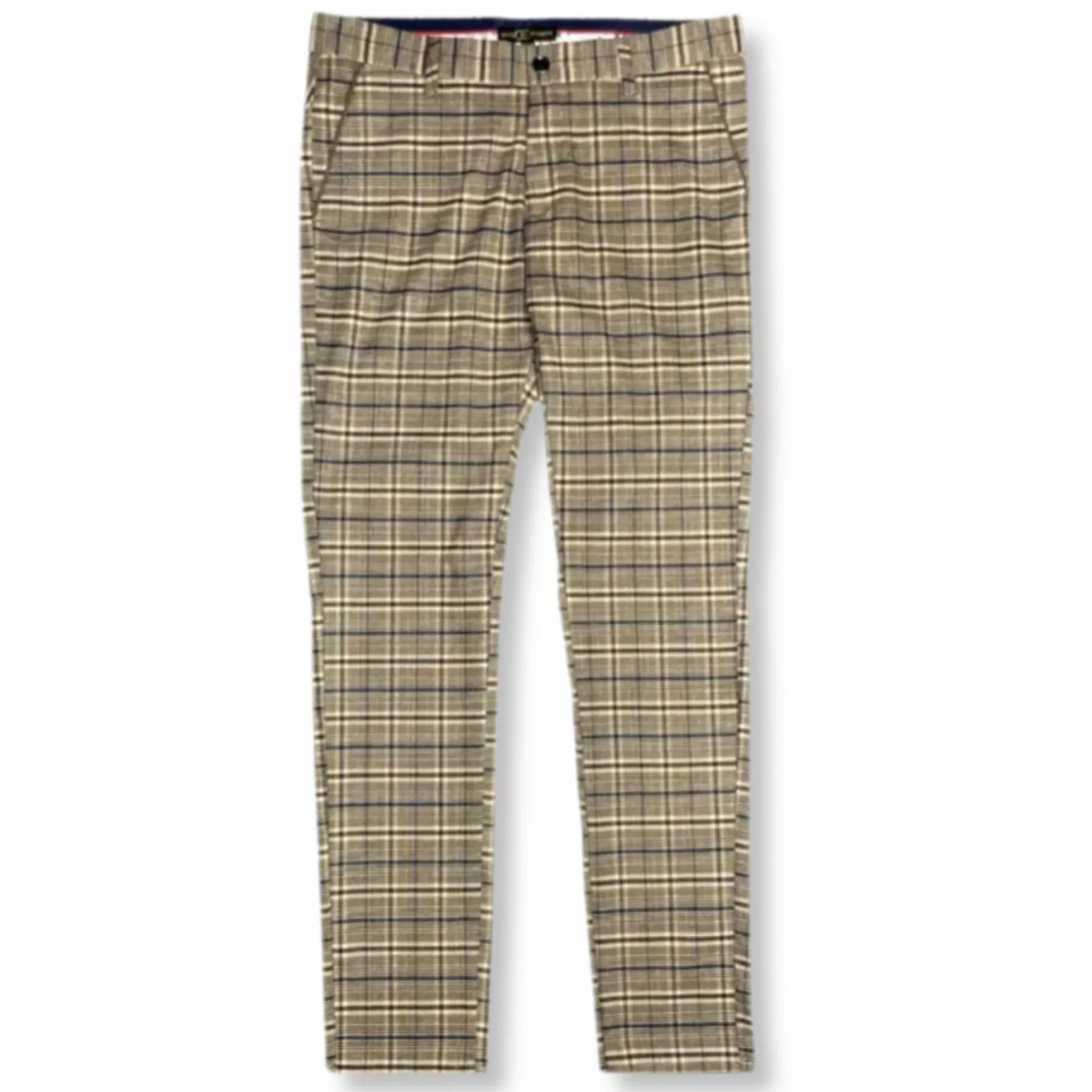 New Edition Fashion Dennis Slim Fit Plaid Pants> Pants