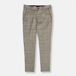 New Edition Fashion Densley Slim Fit Plaid Pants> Dress Pants