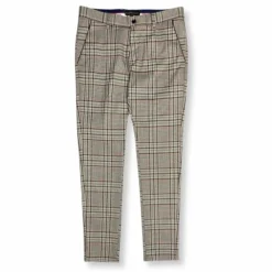 New Edition Fashion Densley Slim Fit Plaid Pants> Dress Pants