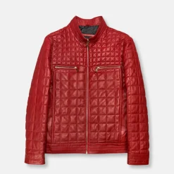 New Edition Fashion Denzel Quilted Leather Jacket> Coats & Outerwear