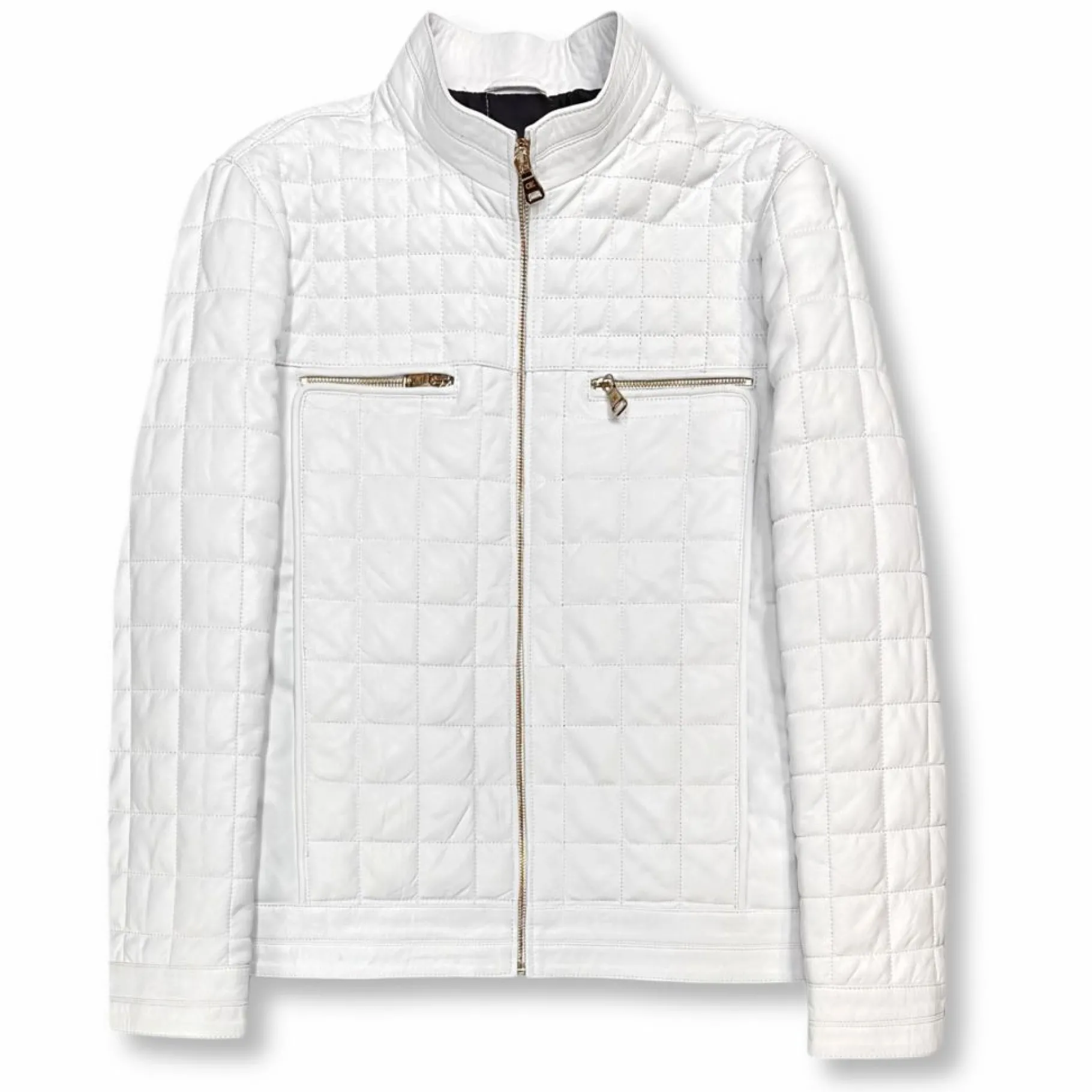 New Edition Fashion Denzel Quilted Leather Jacket> Coats & Outerwear