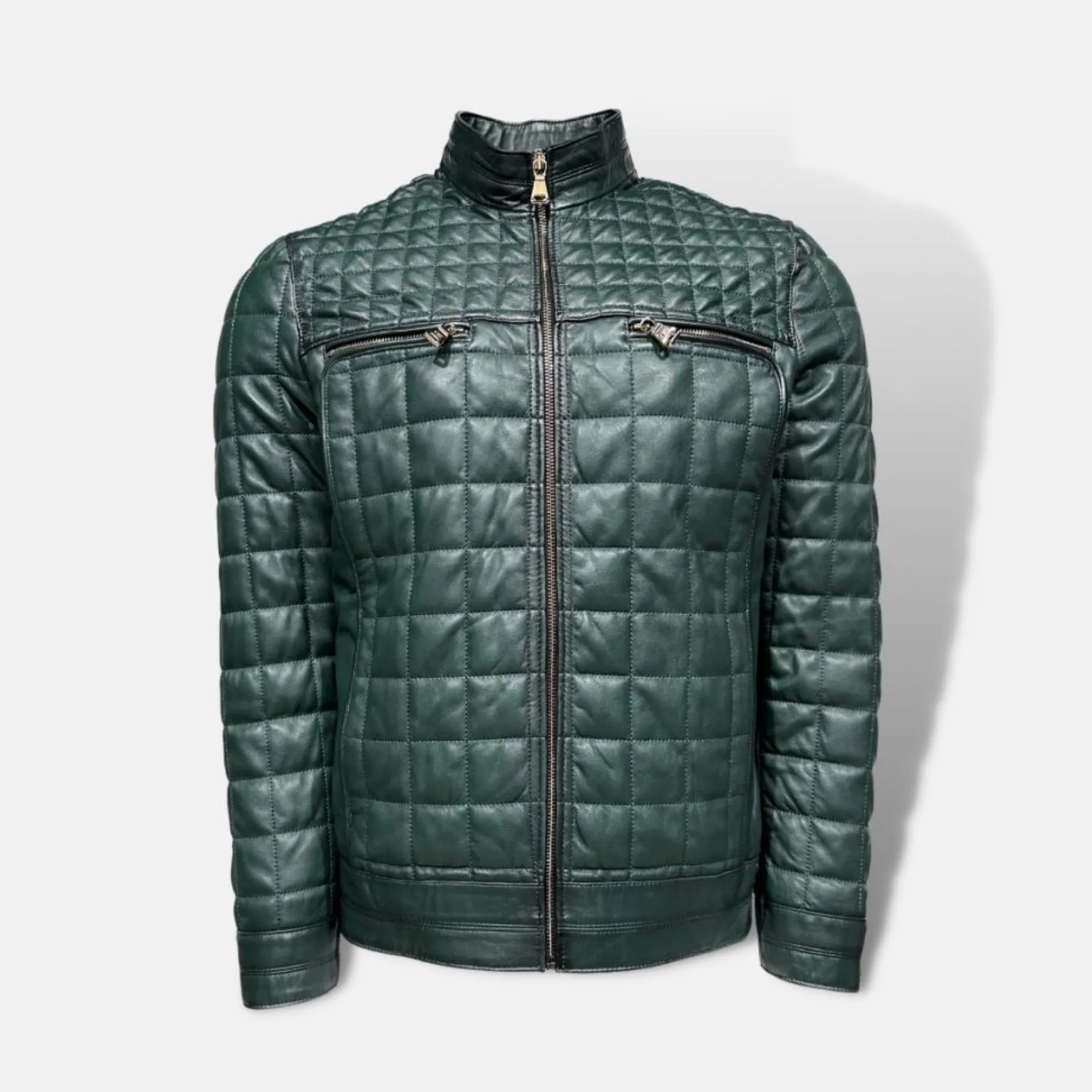 New Edition Fashion Denzel Quilted Leather Jacket> Coats & Outerwear