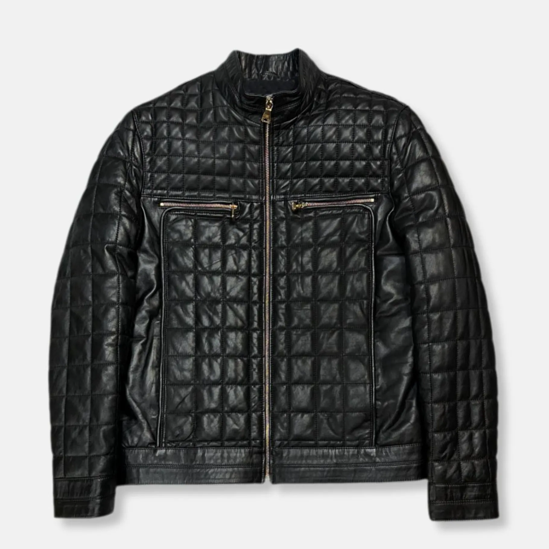 New Edition Fashion Denzel Quilted Leather Jacket> Coats & Outerwear