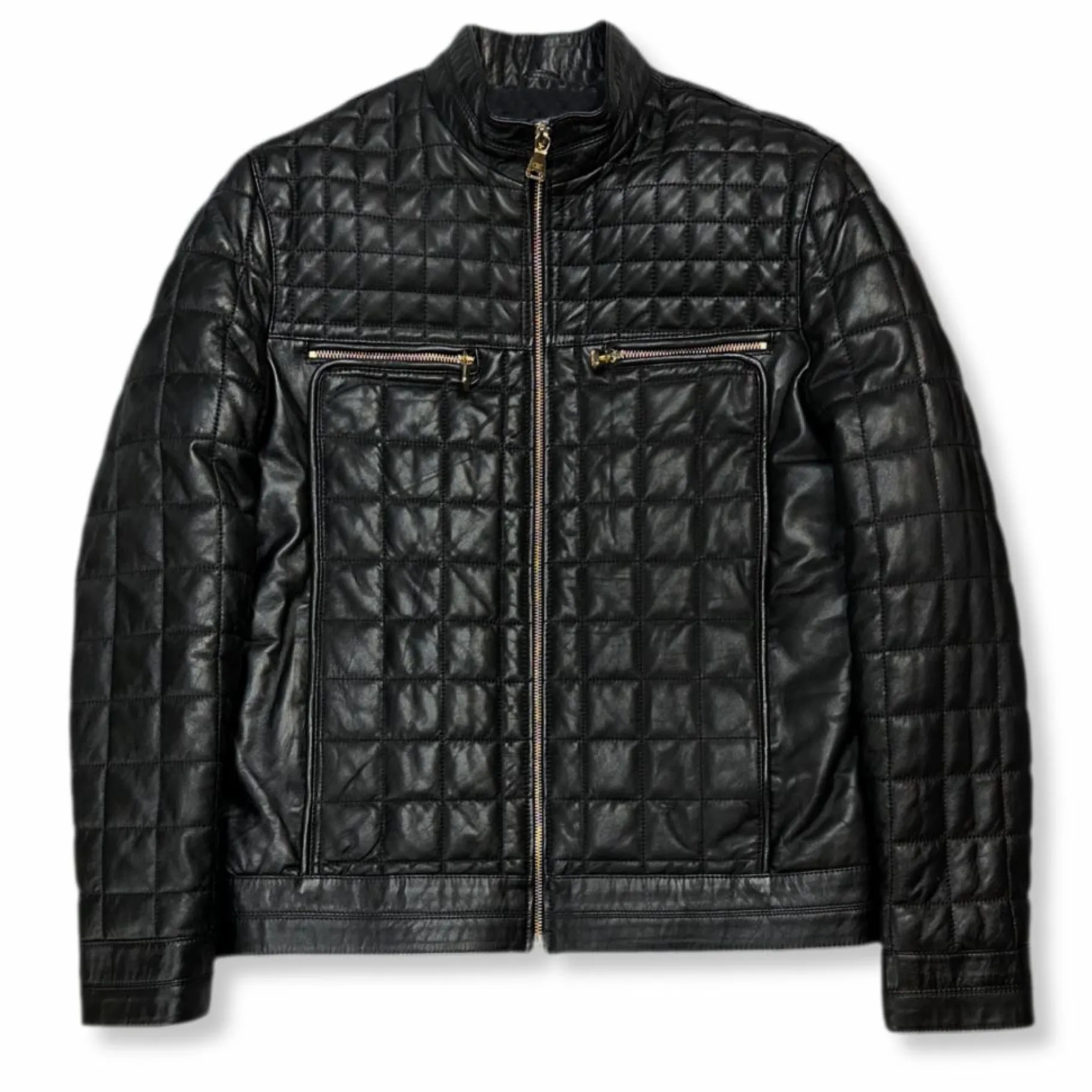 New Edition Fashion Denzel Quilted Leather Jacket> Coats & Outerwear