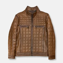 New Edition Fashion Denzel Quilted Leather Jacket> Coats & Outerwear