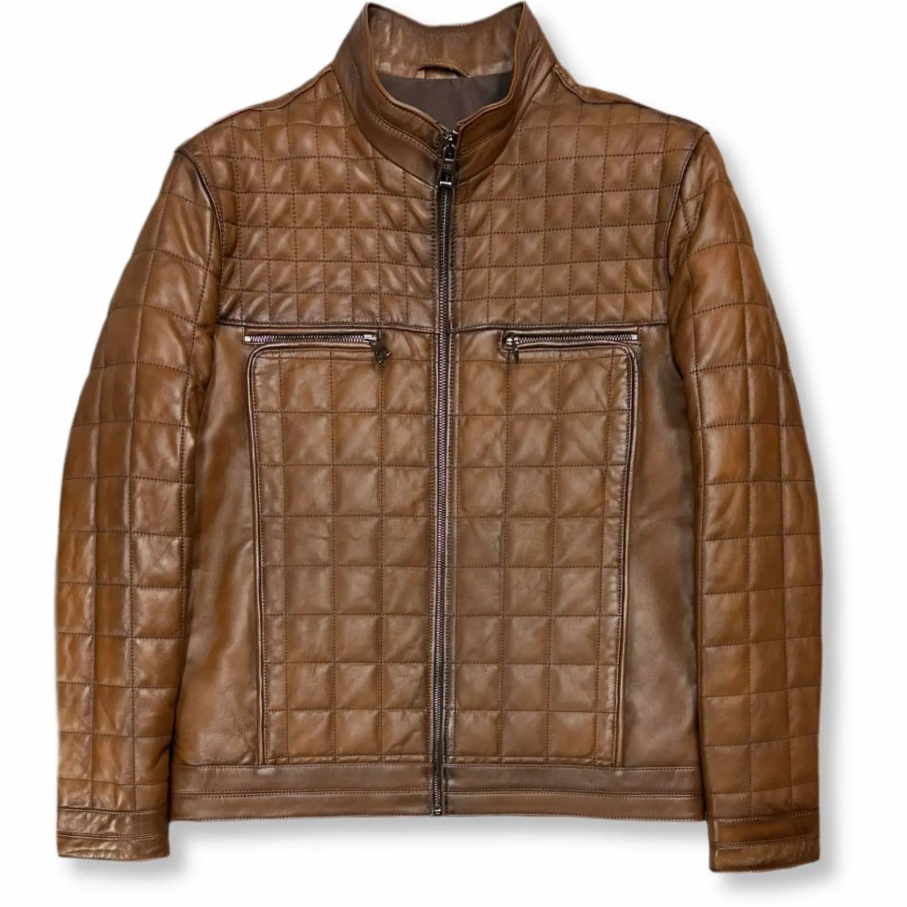 New Edition Fashion Denzel Quilted Leather Jacket> Coats & Outerwear