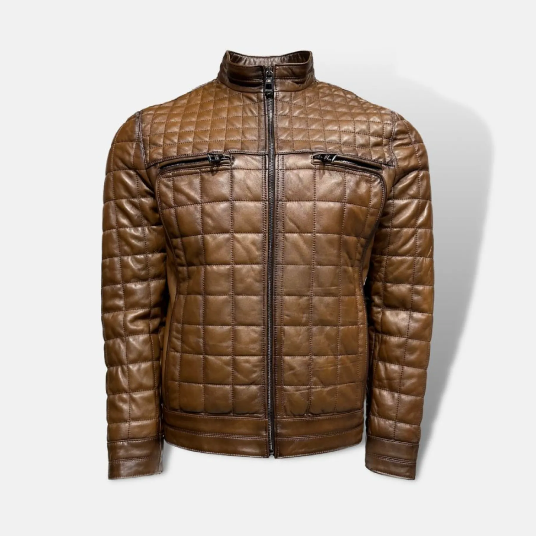 New Edition Fashion Denzel Quilted Leather Jacket> Coats & Outerwear