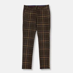 New Edition Fashion Derington Slim Fit Plaid Pants> Dress Pants