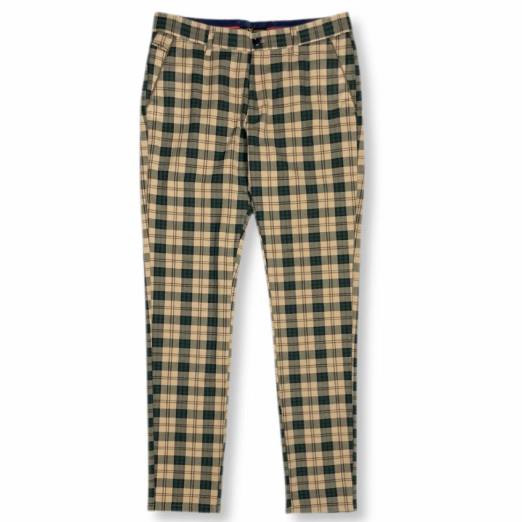 New Edition Fashion Derwin Slim Fit Plaid Pants> Pants